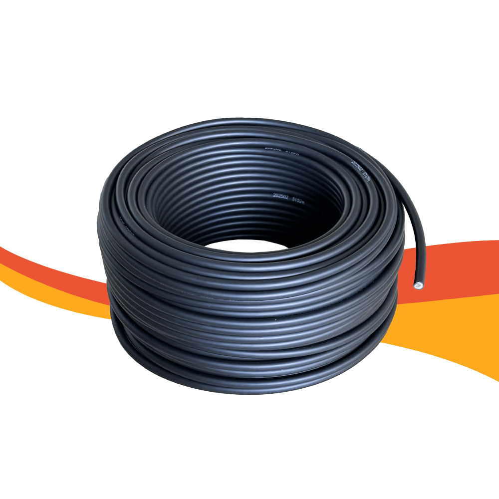 Solarkabel 50 m, schwarz (6 mm², H1Z2Z2-K, ohne Anschlüsse)